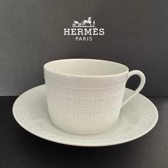 Hermes Large Cup and Saucer - 2 available (never used) - Picture 1 of 4